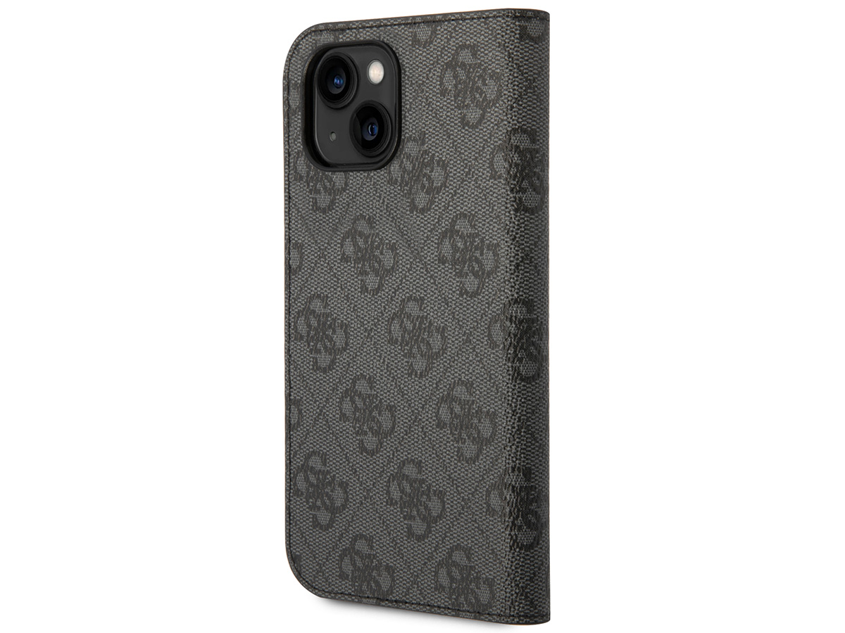 Guess 4G Monogram BookCase Grijs - iPhone 14 hoesje