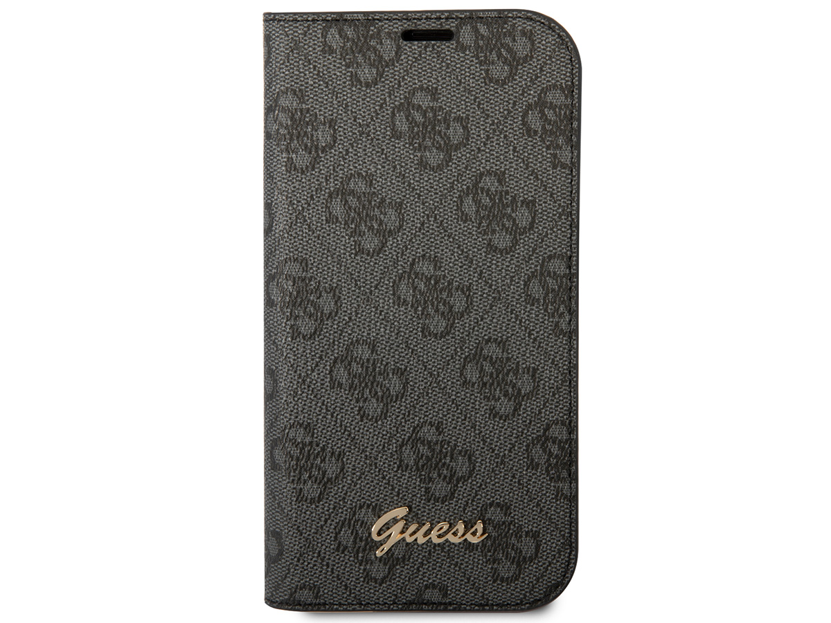 Guess 4G Monogram BookCase Grijs - iPhone 14 hoesje