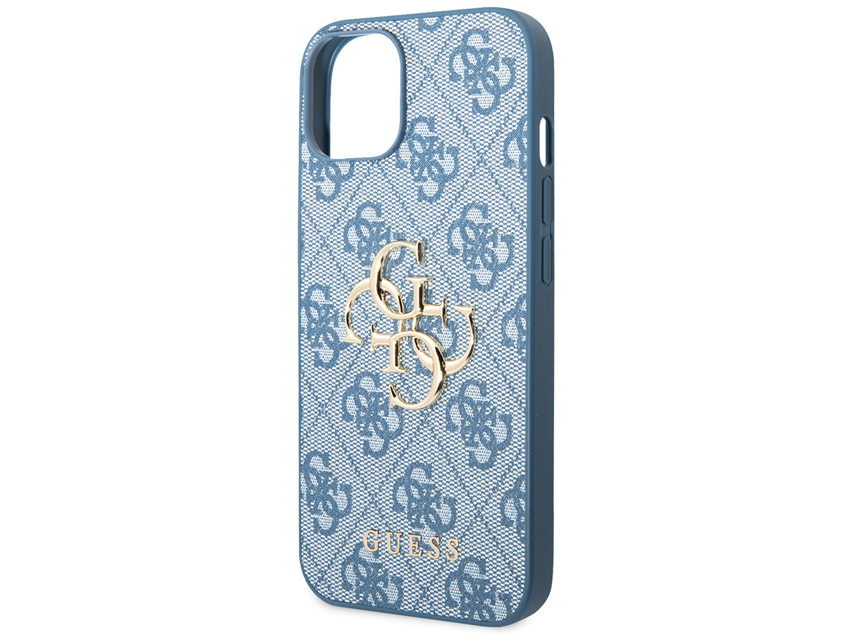 Guess Big 4G Monogram Case Blauw - iPhone 14 hoesje