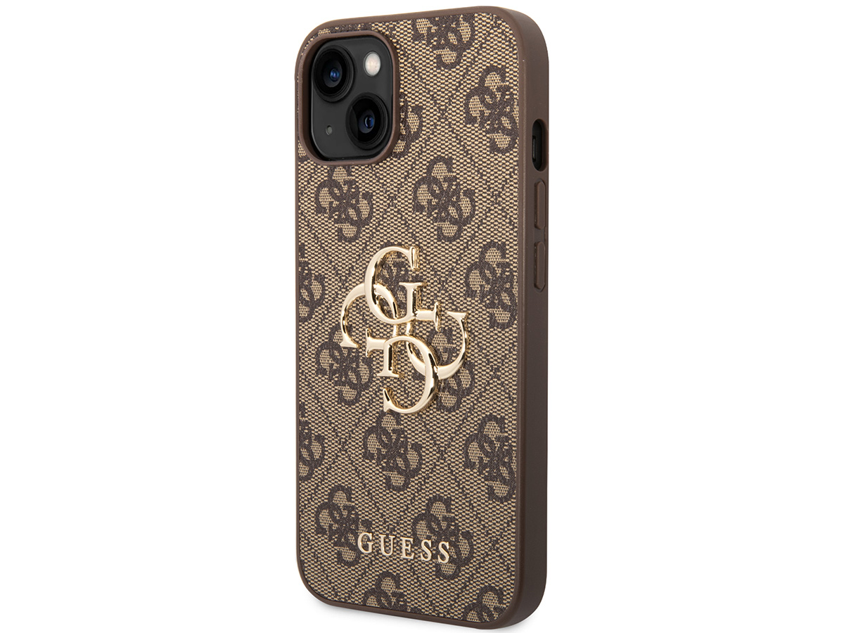 Guess Big 4G Monogram Case Bruin - iPhone 14 hoesje