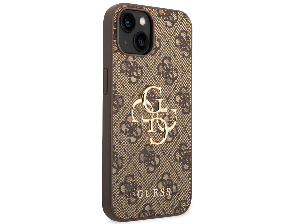 Guess Big 4G Monogram Case Bruin - iPhone 14 hoesje