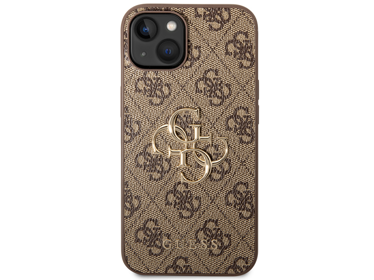 Guess Big 4G Monogram Case Bruin - iPhone 14 hoesje