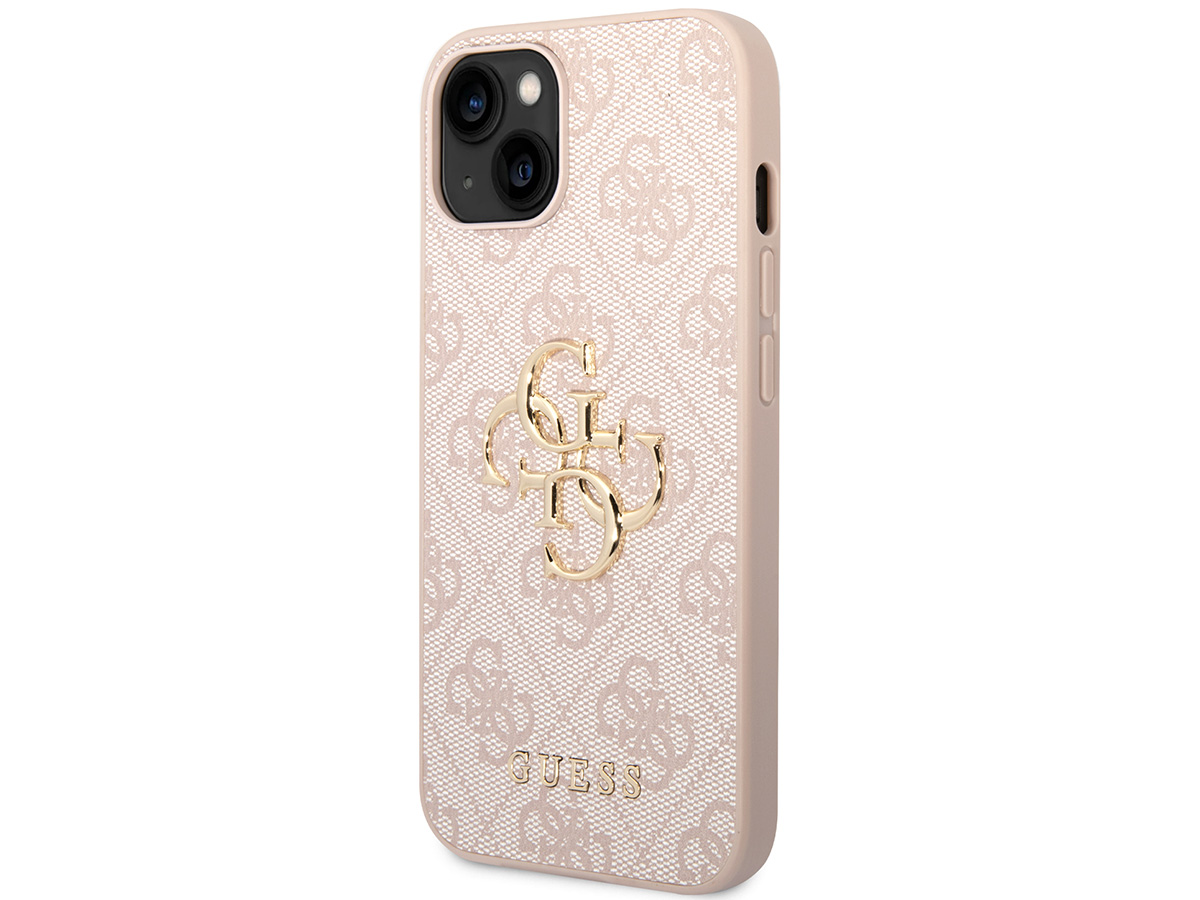 Guess Big 4G Monogram Case Roze - iPhone 14 hoesje