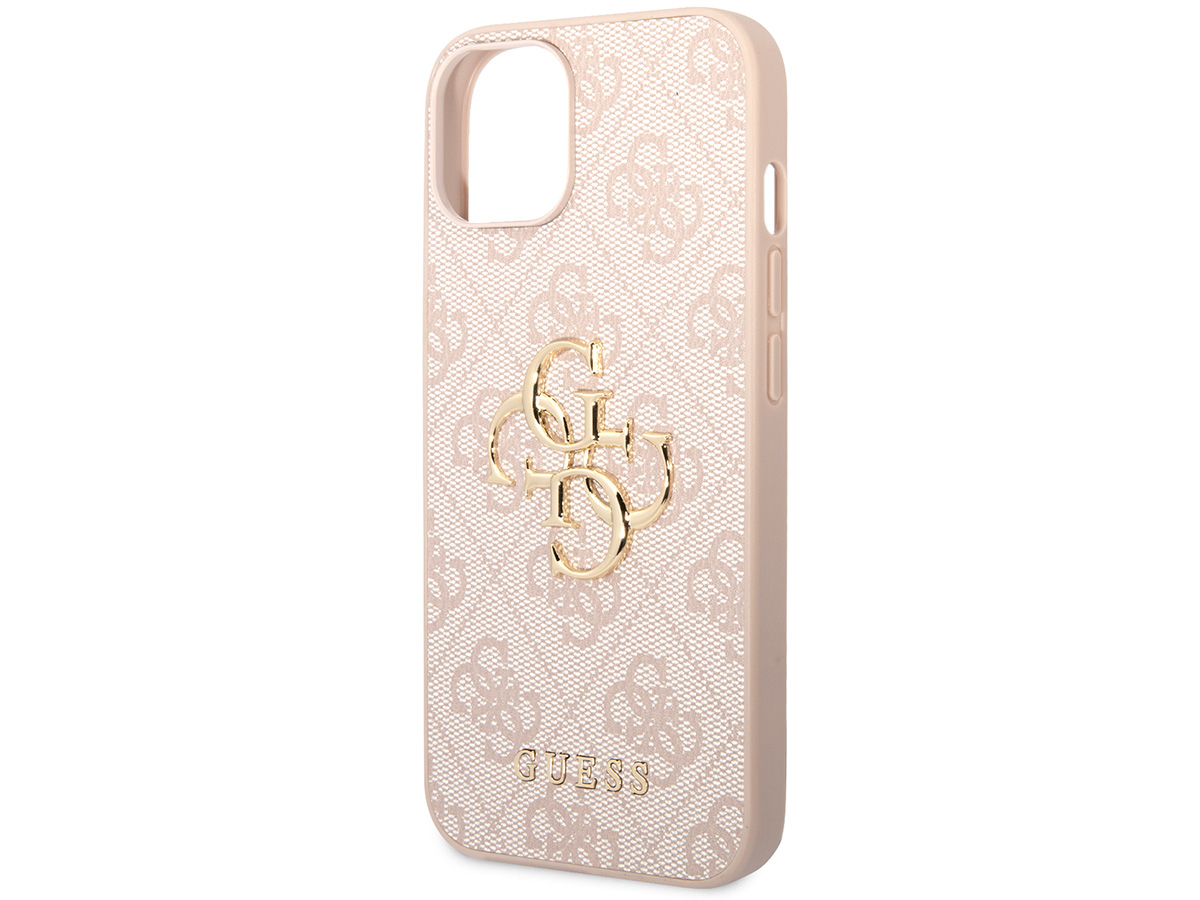 Guess Big 4G Monogram Case Roze - iPhone 14 hoesje