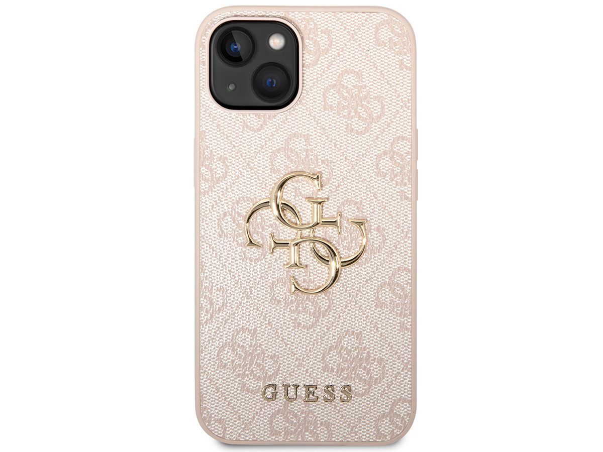 Guess Big 4G Monogram Case Roze - iPhone 14 hoesje