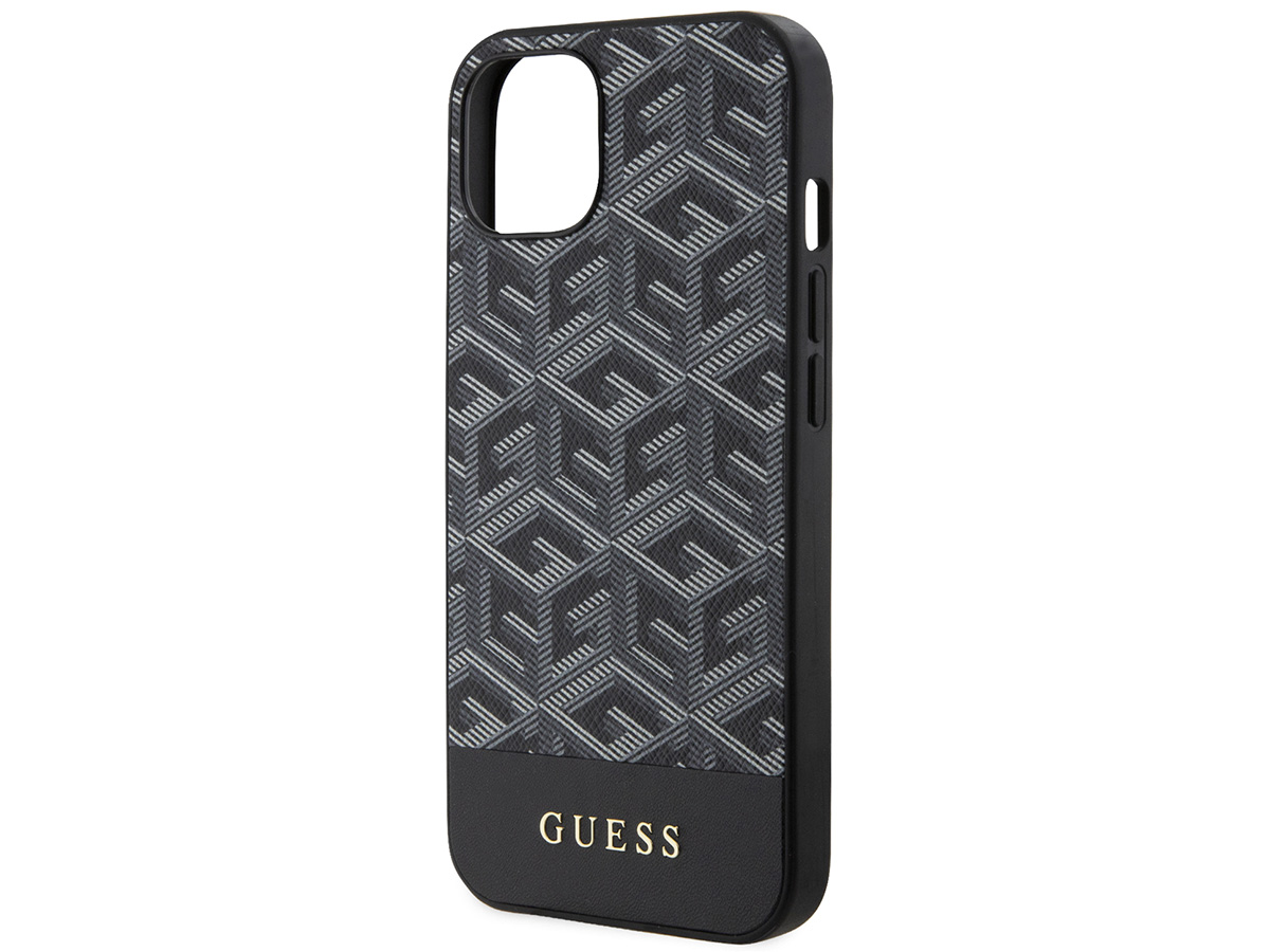 Guess G-Cube MagSafe Case Zwart - iPhone 14 hoesje