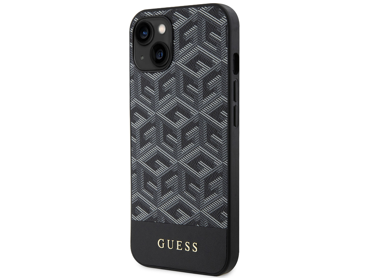 Guess G-Cube MagSafe Case Zwart - iPhone 14 hoesje