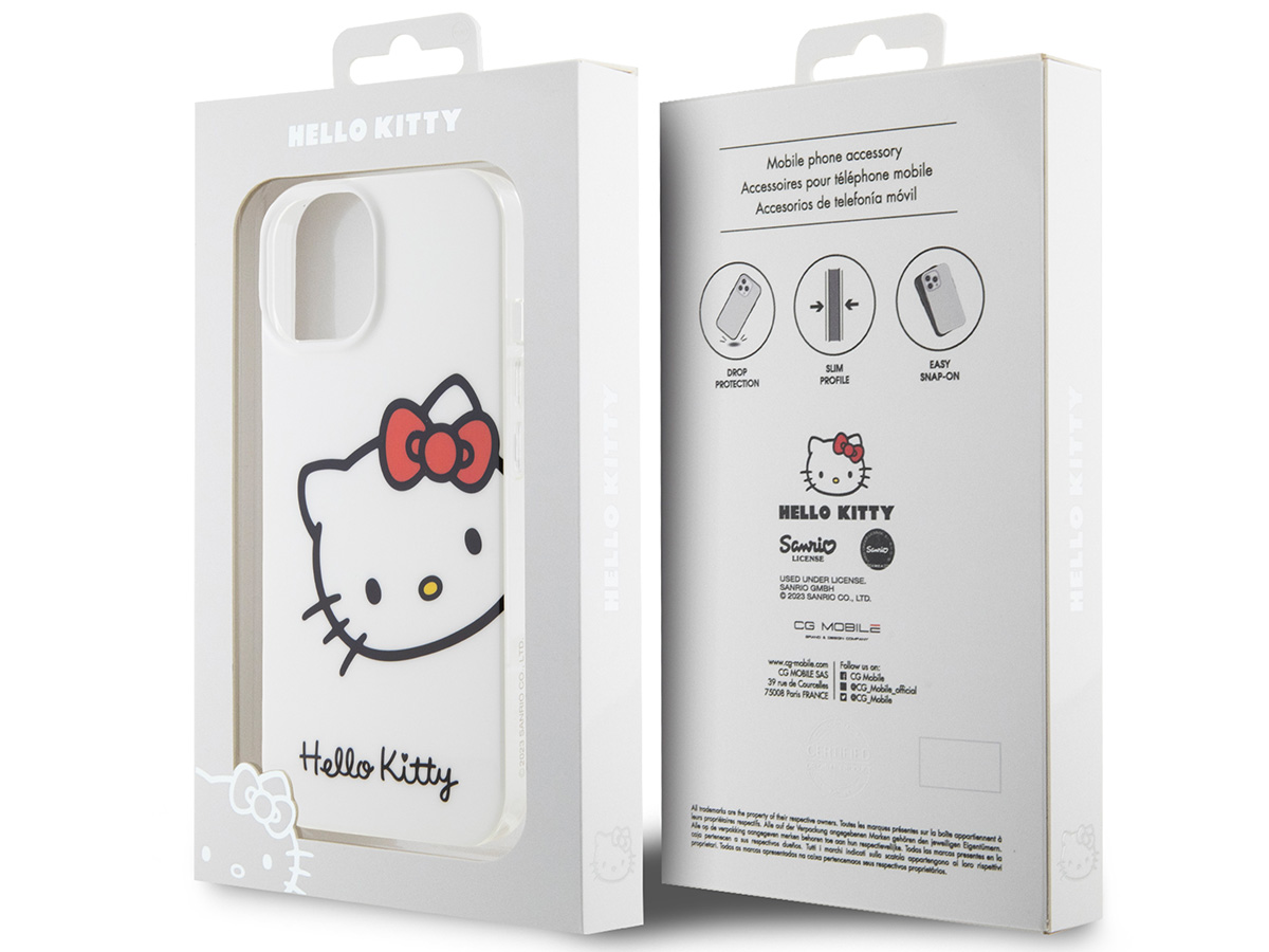 Hello Kitty TPU Case Wit - iPhone 14 hoesje