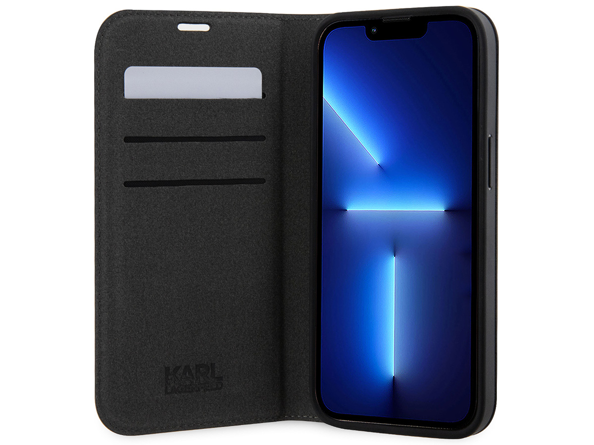 Karl Lagerfeld Ikonik Duo Bookcase - iPhone 14 hoesje