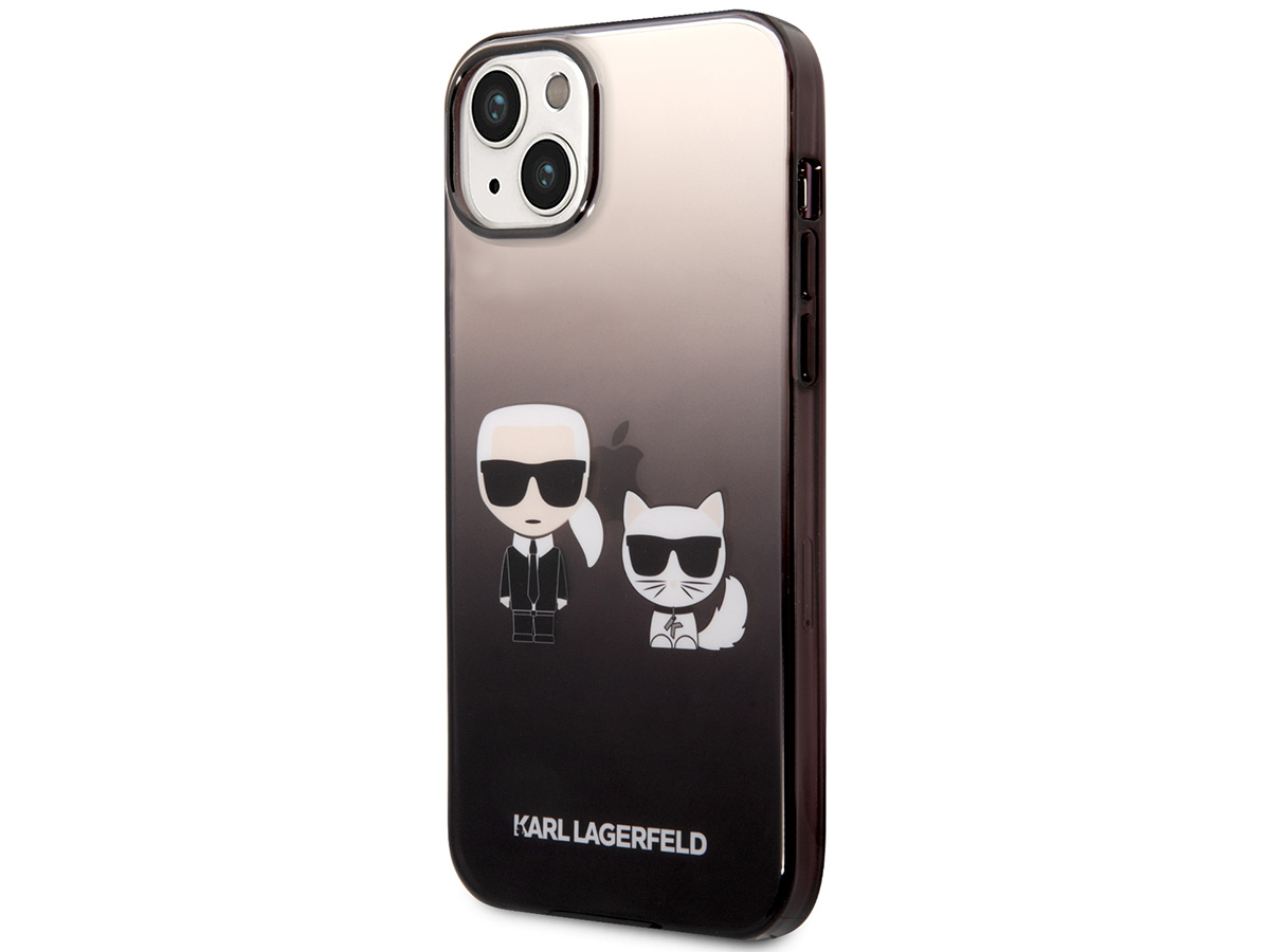 Karl Lagerfeld Ikonik Duo Case Zwart - iPhone 14 hoesje