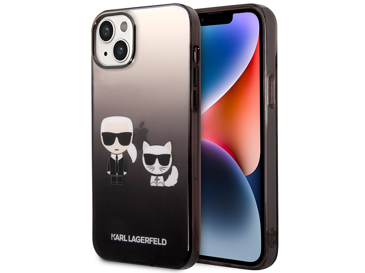 Karl Lagerfeld Ikonik Duo Case Zwart - iPhone 14 hoesje