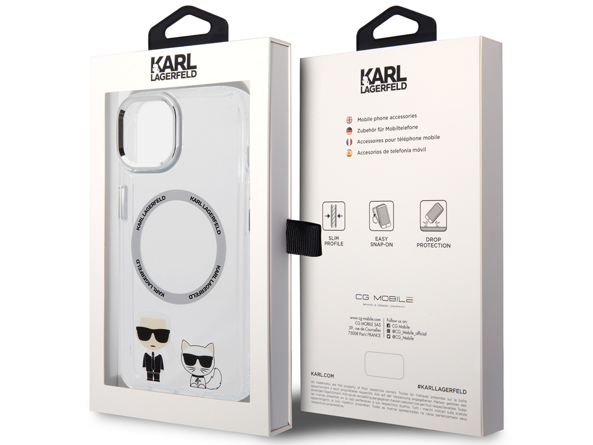 Karl Lagerfeld Ikonik Duo MagSafe Case - iPhone 14 hoesje