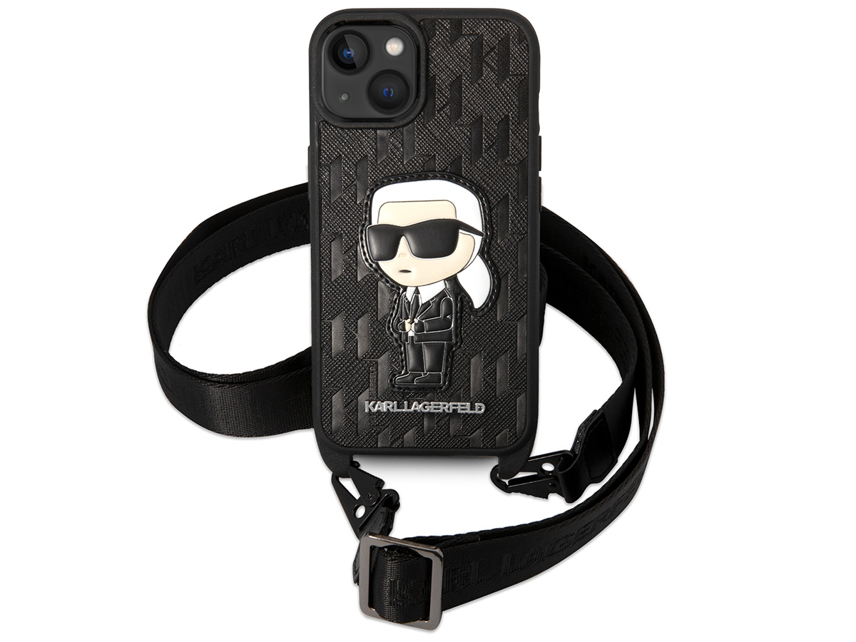 Karl Lagerfeld Ikonik Monogram Necklace Case - iPhone 14 hoesje