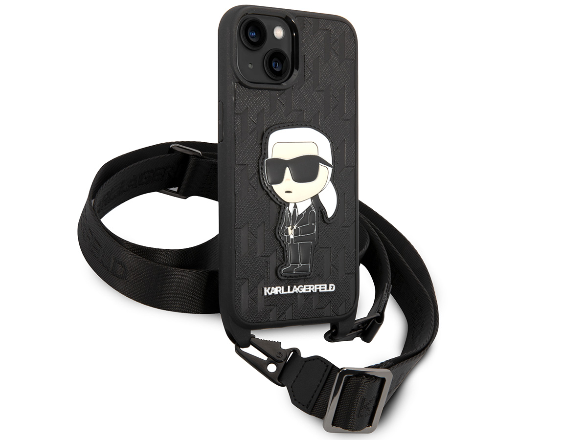 Karl Lagerfeld Ikonik Monogram Necklace Case - iPhone 14 hoesje