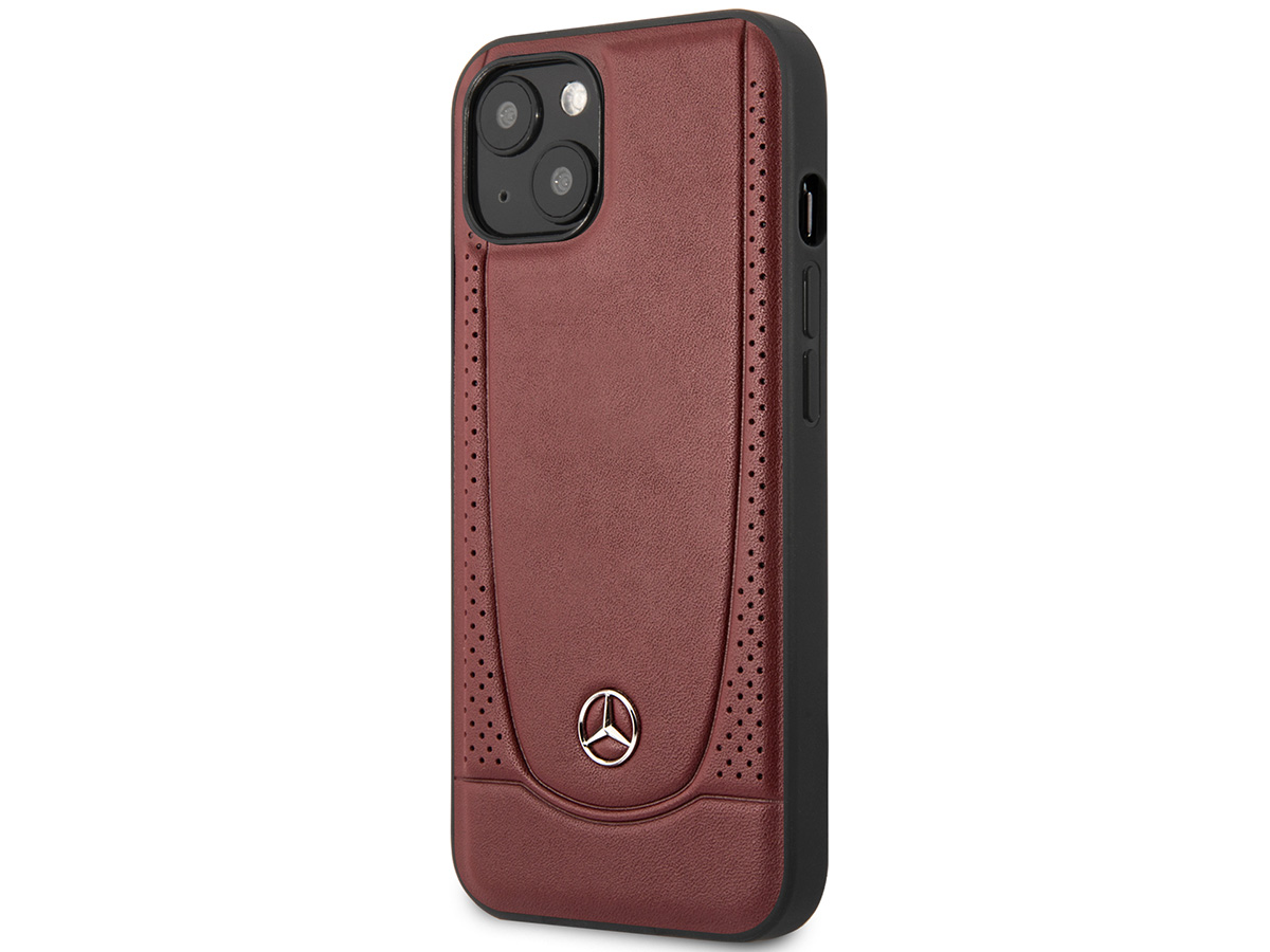 Mercedes-Benz Urban Leather Case Rood - iPhone 14 hoesje