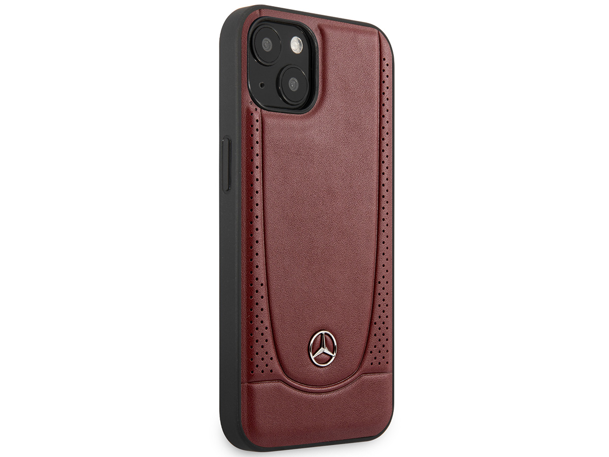 Mercedes-Benz Urban Leather Case Rood - iPhone 14 hoesje