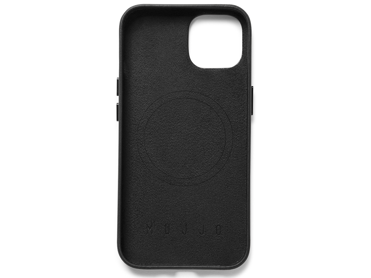 Mujjo Full Leather Case MagSafe Black - iPhone 14/15 Hoesje Leer