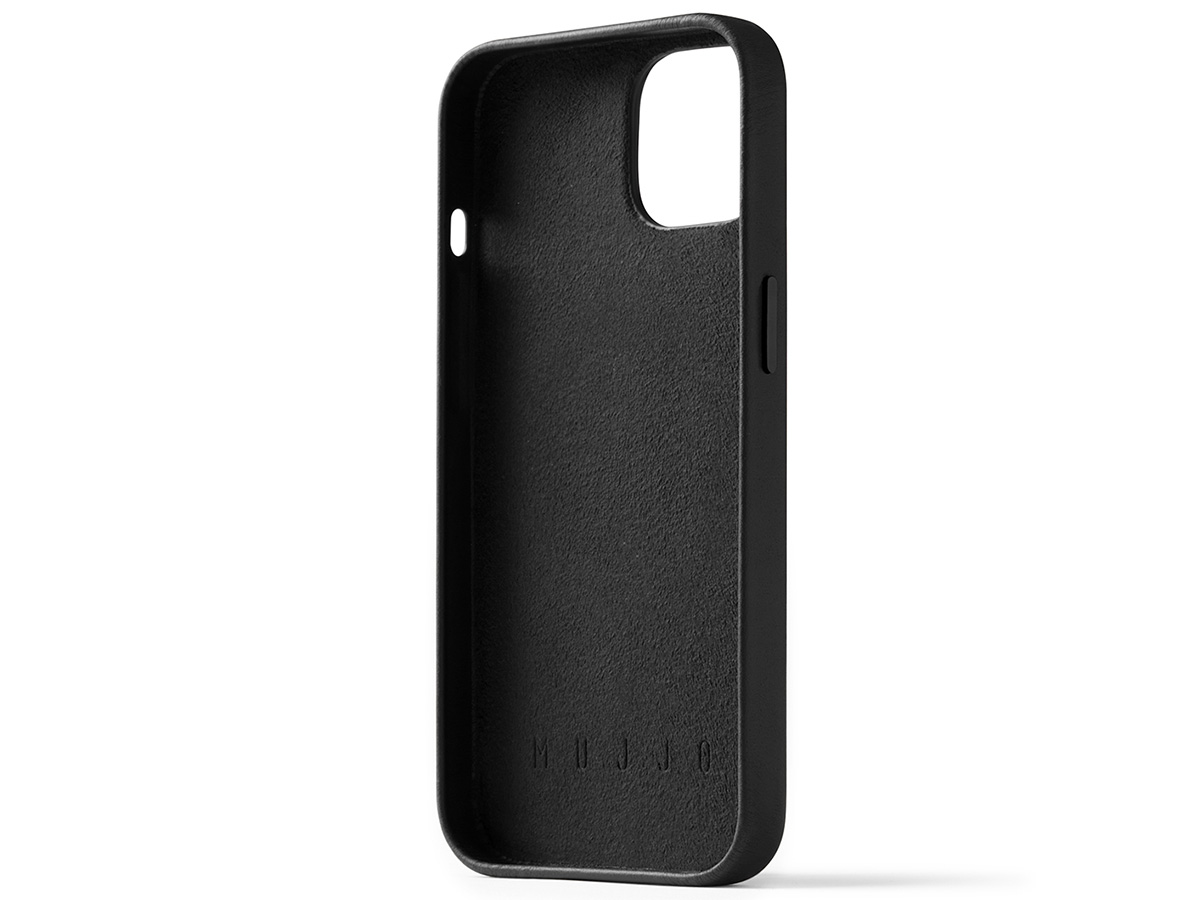 Mujjo Full Leather Wallet Case Black - iPhone 14/15 Hoesje Leer