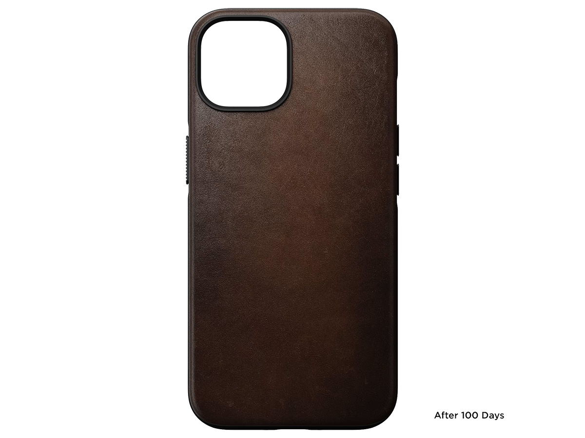 Nomad Modern Leather Case Bruin - iPhone 14 hoesje