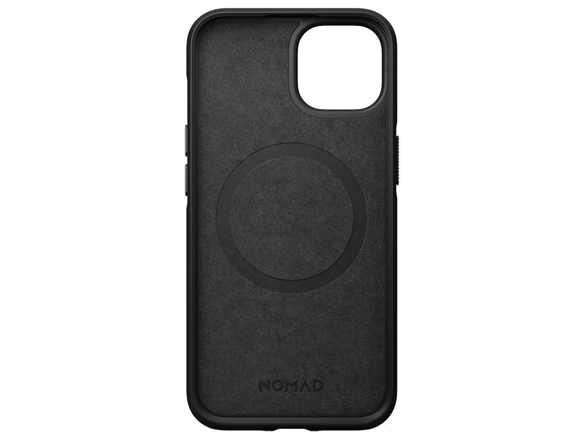 Nomad Modern Leather Case Zwart - iPhone 14 hoesje