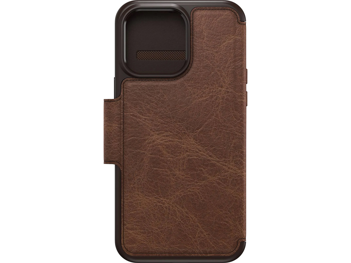 Otterbox Strada Leather Folio Bruin - iPhone 14 hoesje