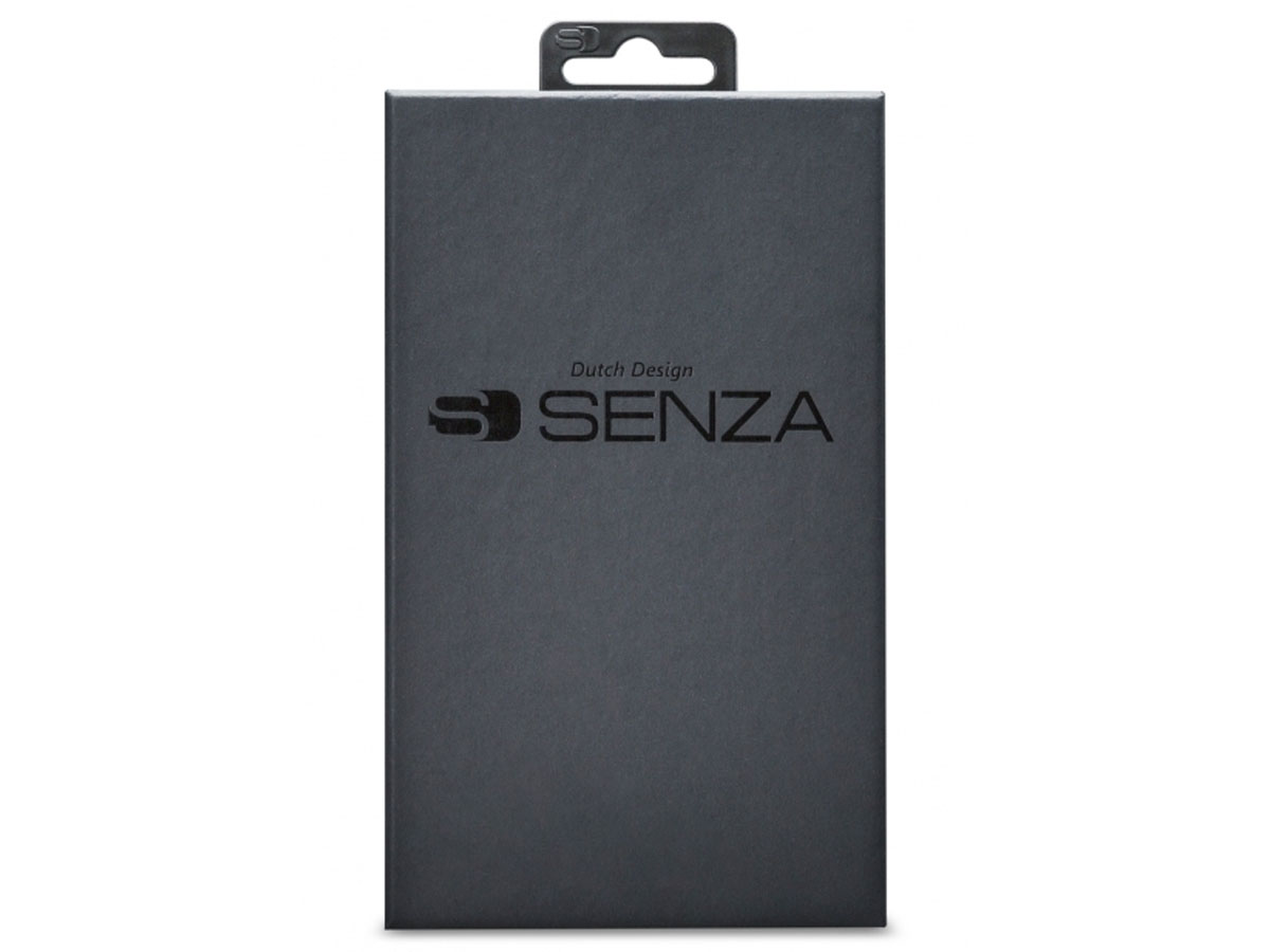Senza Desire Bookcase Deep Black - iPhone 14 hoesje Leer