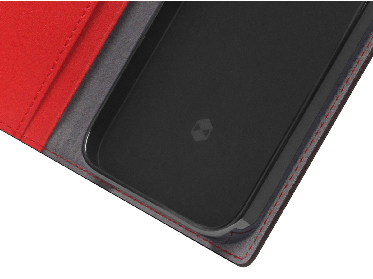 SLG Design D5 CSL Rood Leer - iPhone 14 hoesje