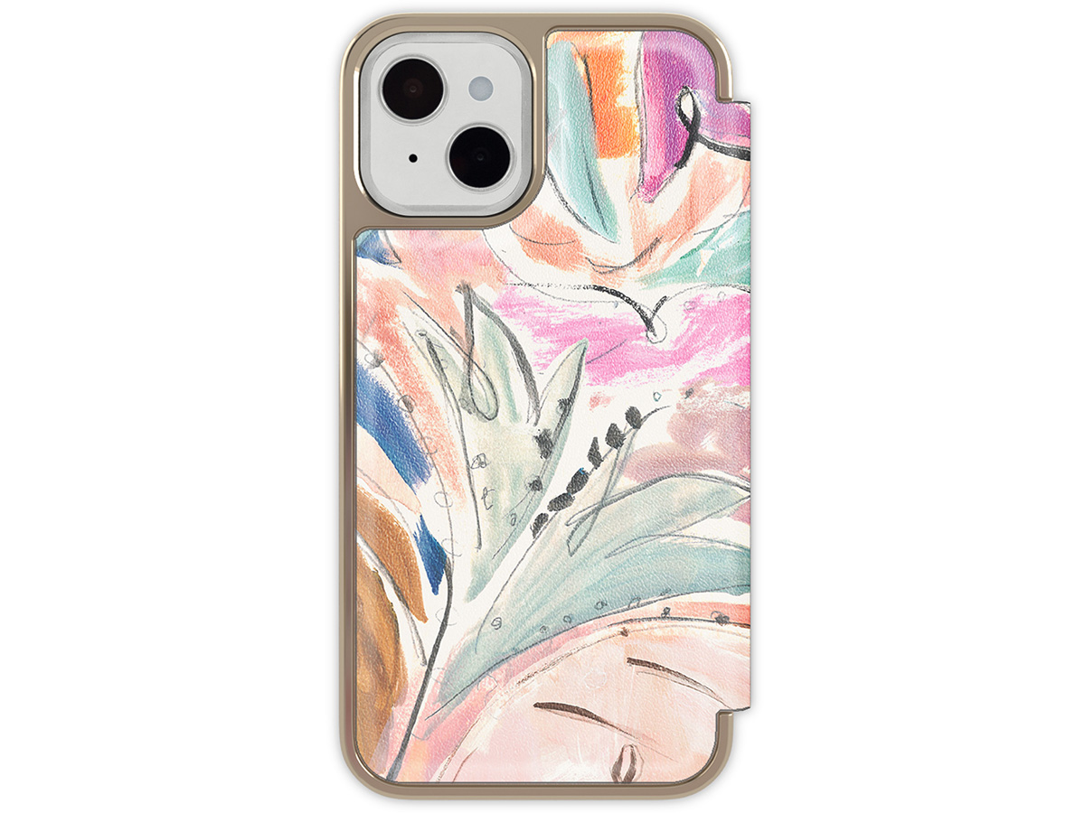 Ted Baker Art Print Mirror Folio Case - iPhone 14 Hoesje