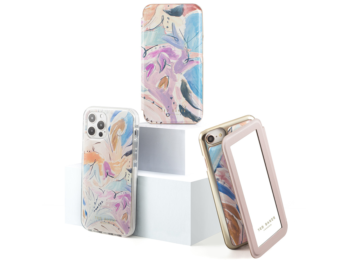 Ted Baker Art Print Mirror Folio Case - iPhone 14 Hoesje