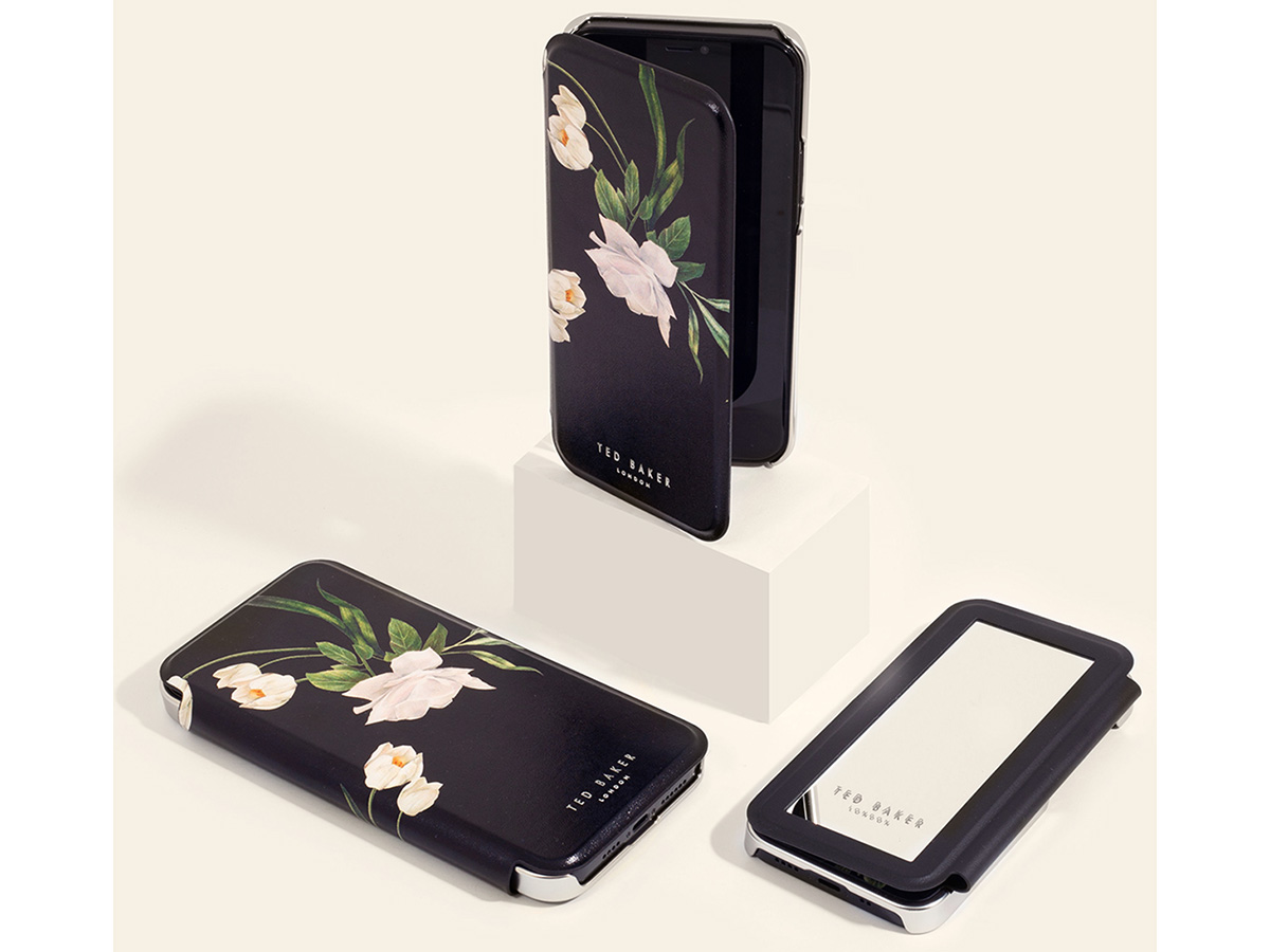 Ted Baker Elderflower Mirror Folio Case - iPhone 14 Hoesje