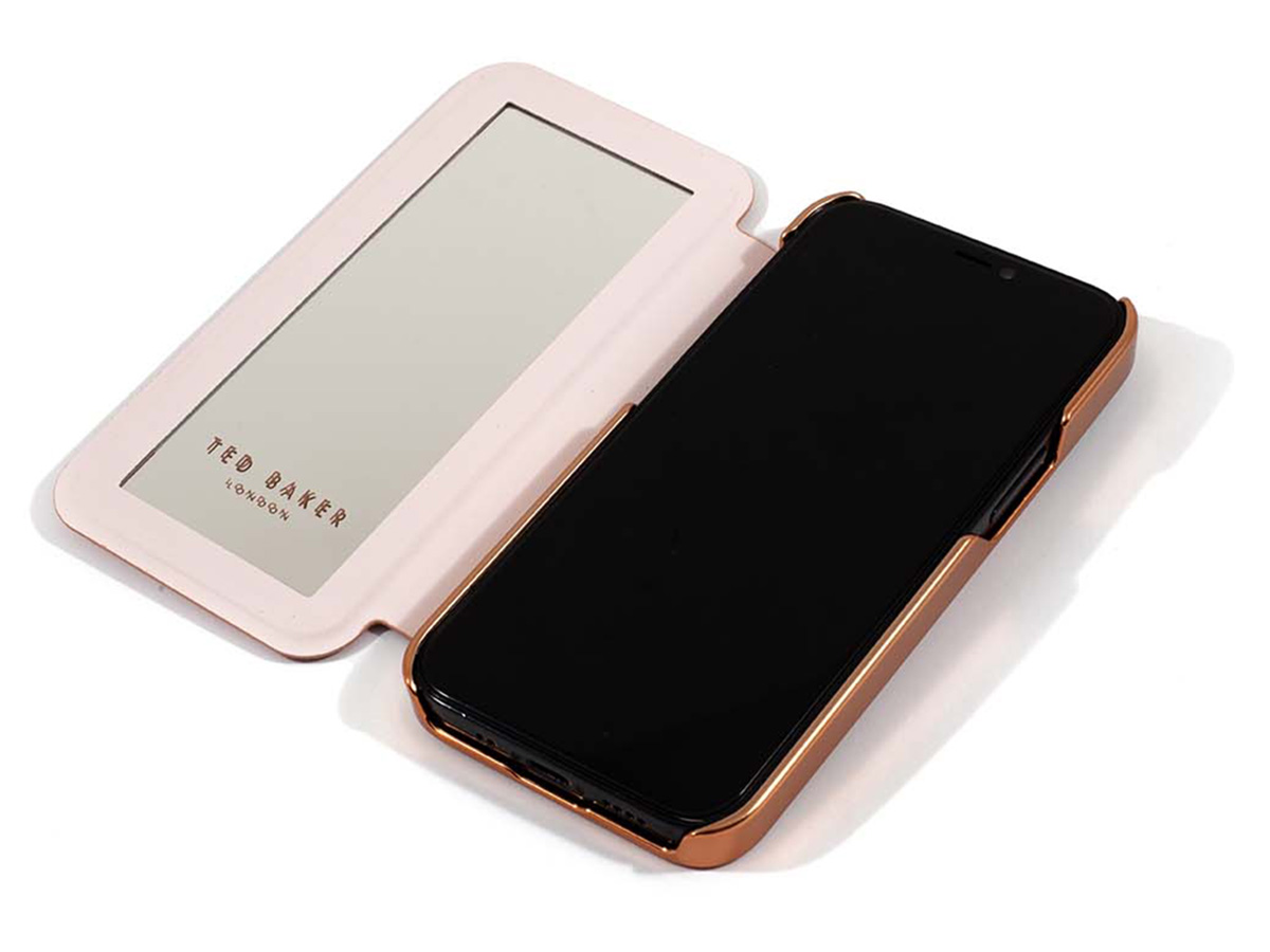 Ted Baker Glitsie Mirror Folio Case - iPhone 14 Hoesje