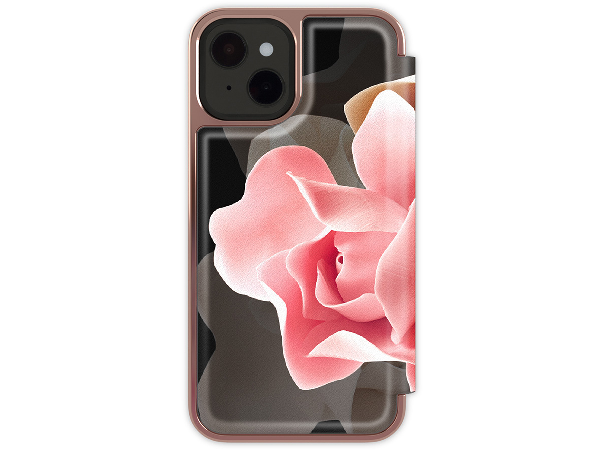 Ted Baker Porcelain Rose Mirror Folio Case - iPhone 14 hoesje