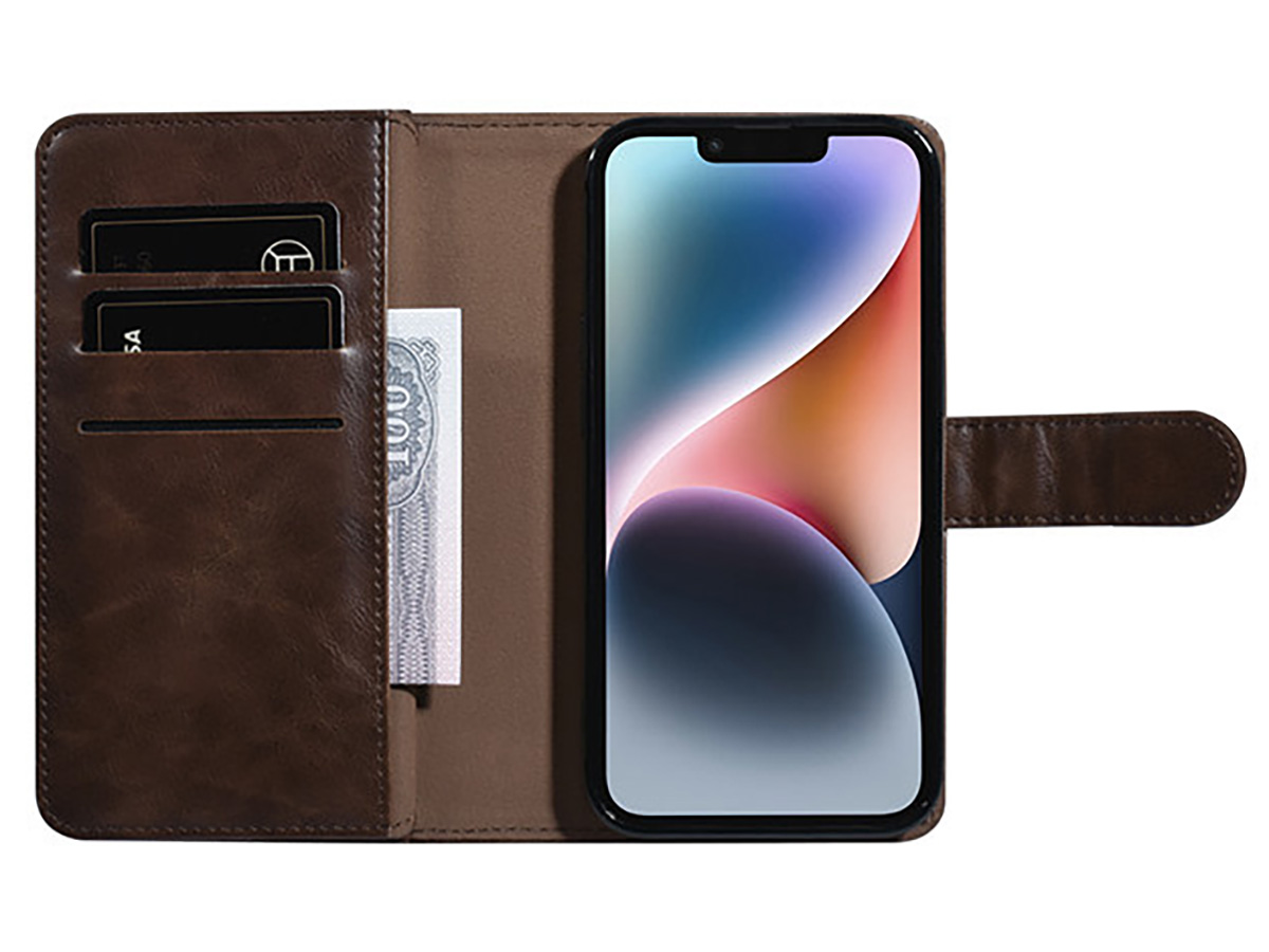 Uniq True Wallet XXL Case Bruin - iPhone 14 hoesje