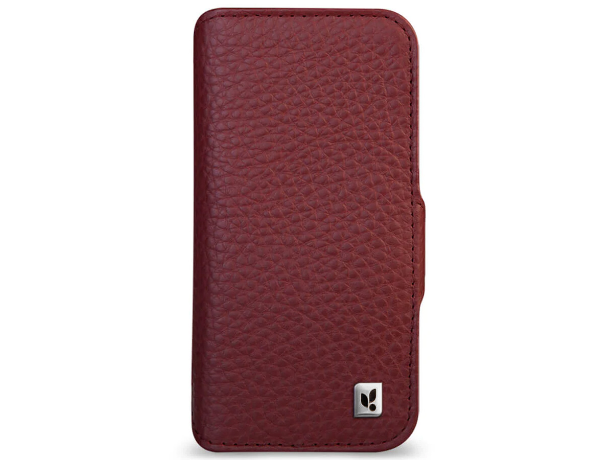 Vaja Wallet Leather Case MagSafe Rood - iPhone 14 Hoesje Leer