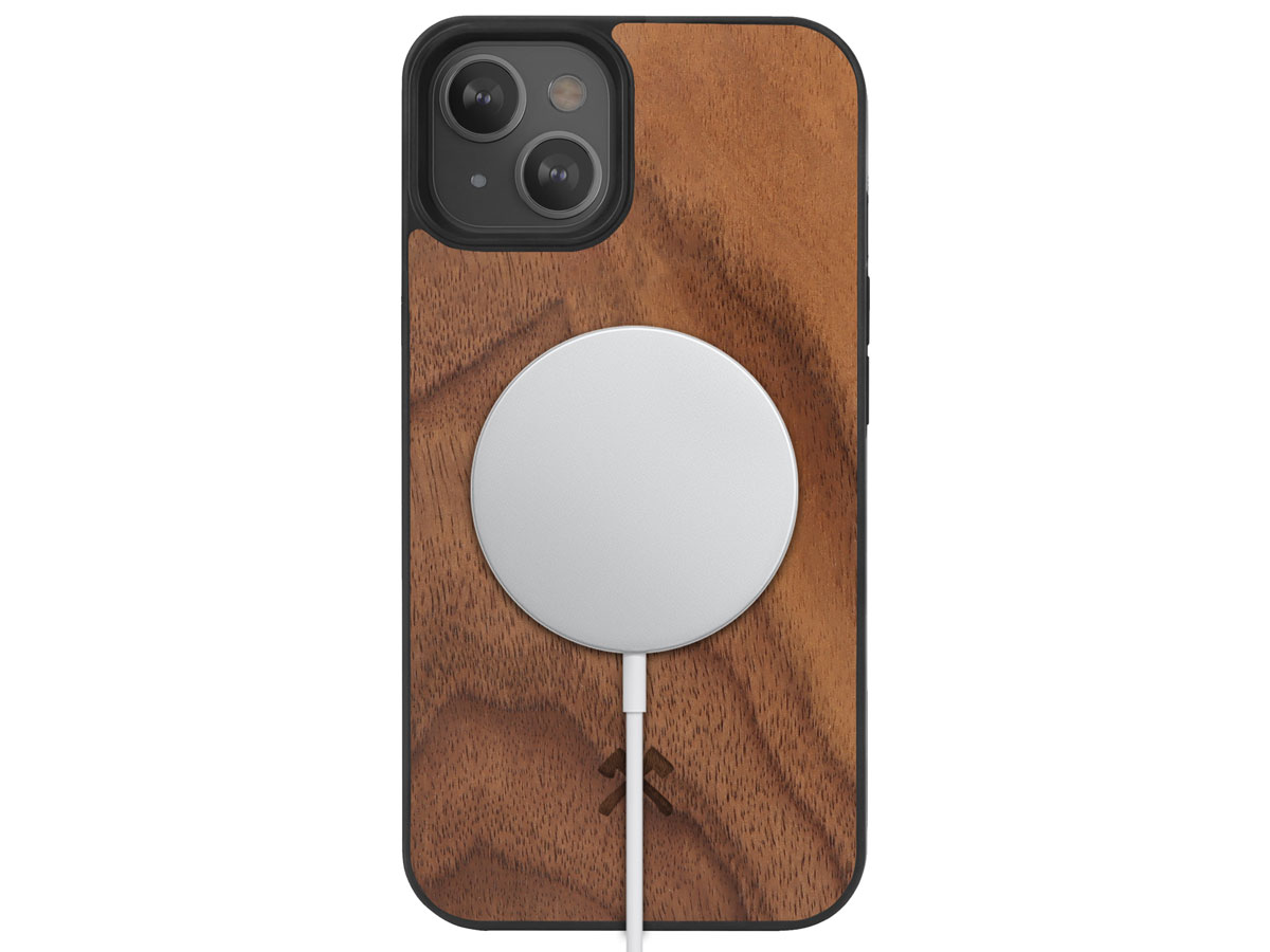 Woodcessories MagSafe Case Walnut - iPhone 14 hoesje van Hout