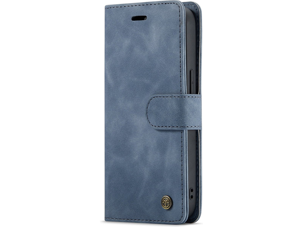 CaseMe 2in1 Magnetic Bookcase Grijs - iPhone 14 Plus Hoesje