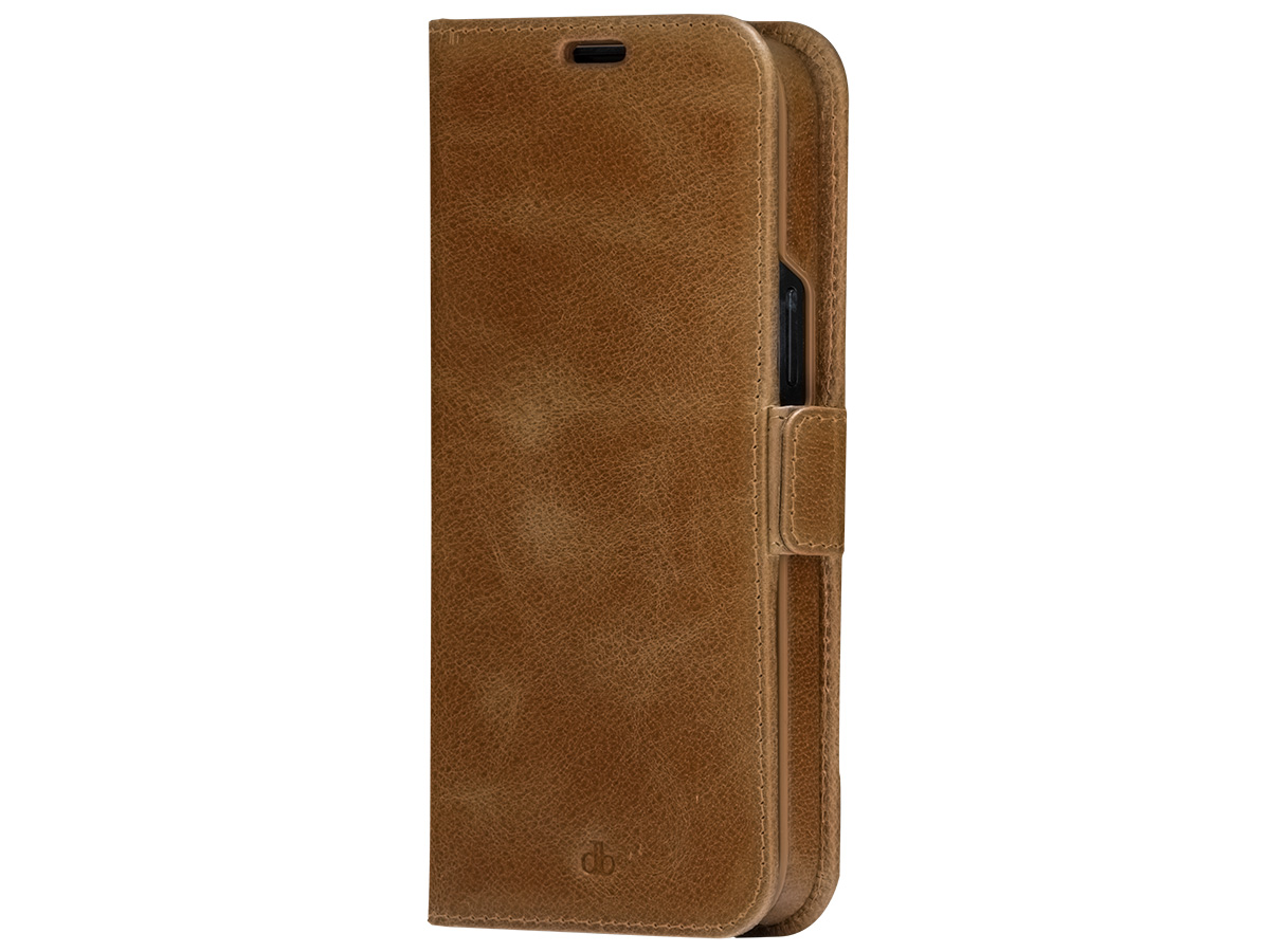 dbramante1928 Lynge Magnetic 2in1 Case Tan - Leren iPhone 15 Plus Hoesje