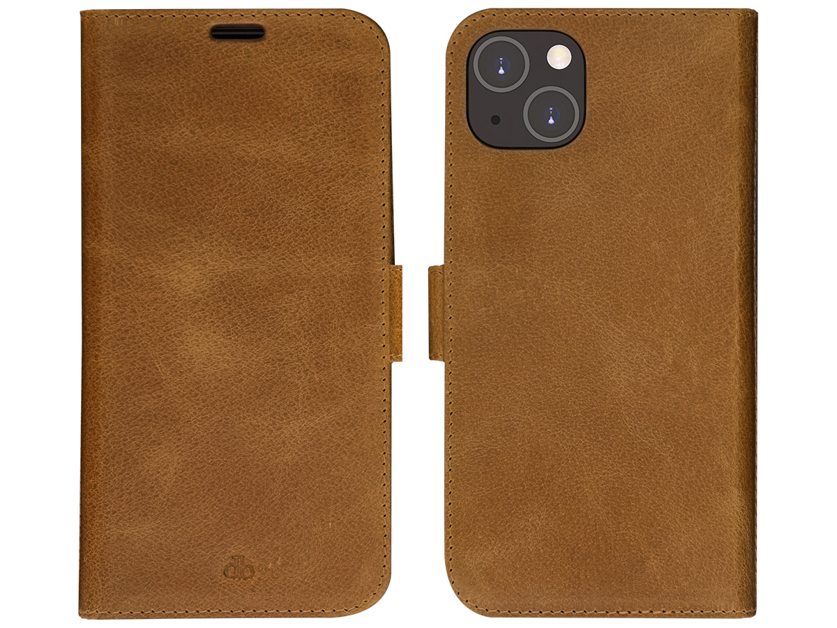 dbramante1928 Lynge Magnetic 2in1 Case Tan - Leren iPhone 15 Plus Hoesje