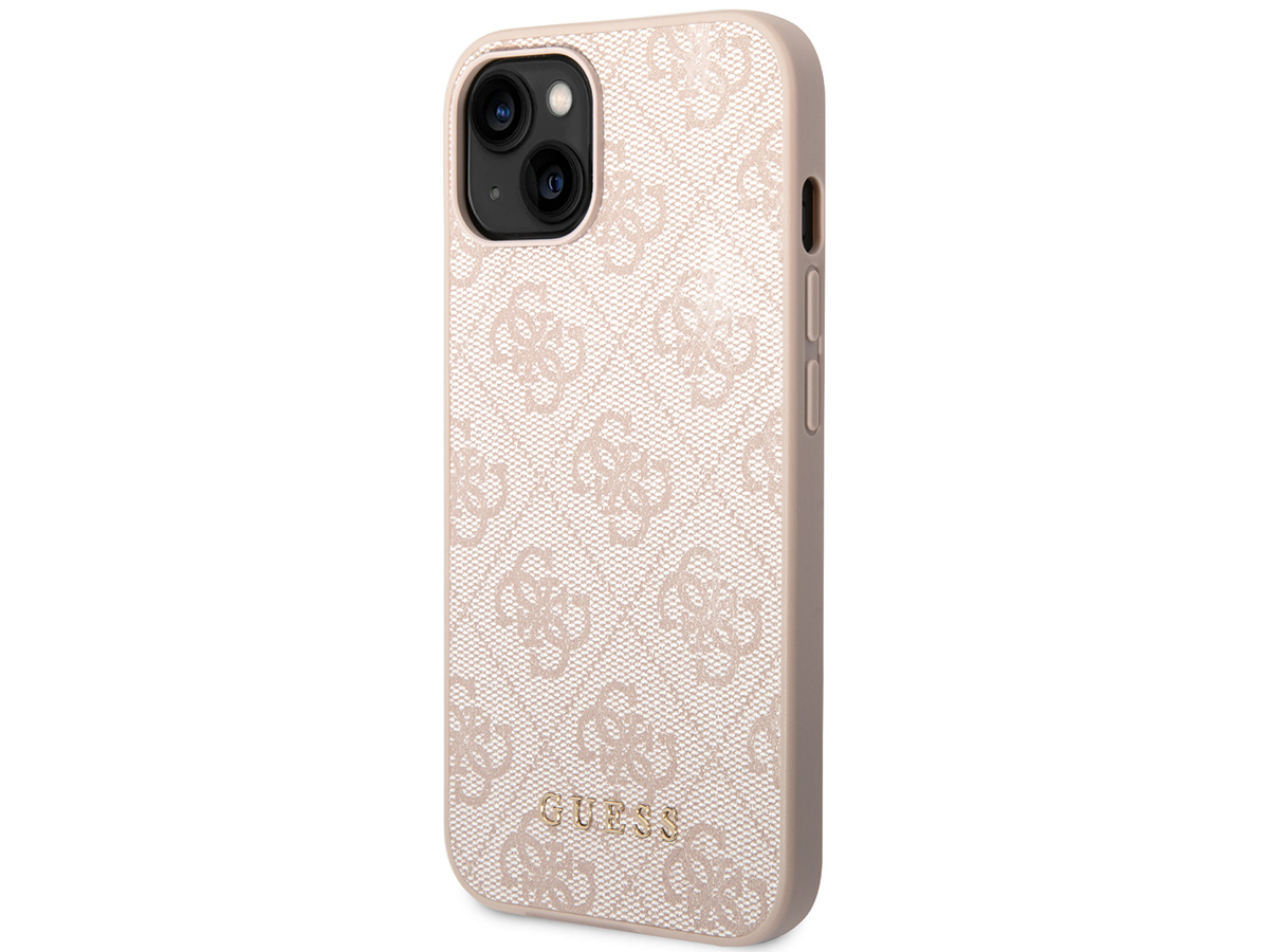 Guess 4G Monogram Case Roze - iPhone 14 Plus hoesje