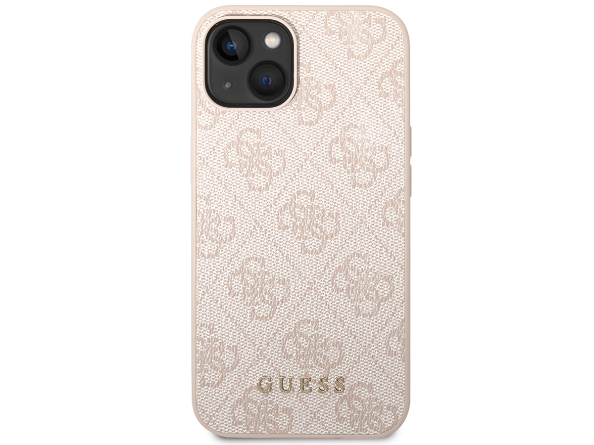 Guess 4G Monogram Case Roze - iPhone 14 Plus hoesje