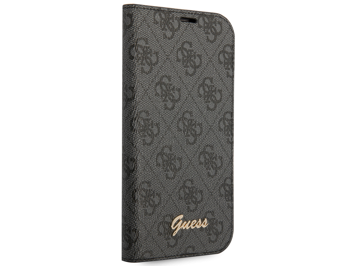 Guess 4G Monogram BookCase Grijs - iPhone 14 Plus/15 Plus hoesje