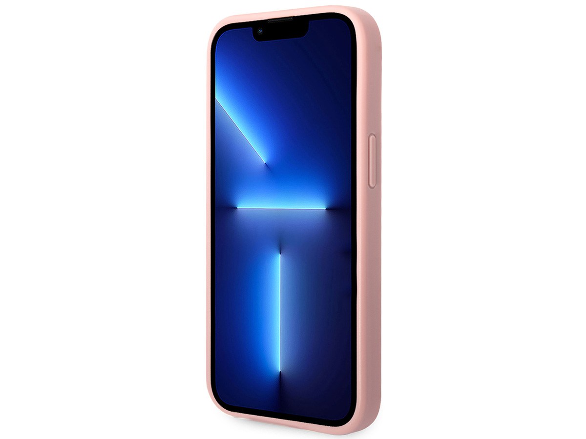 Guess Glitter TPU Case Roze - iPhone 14 Plus/15 Plus hoesje