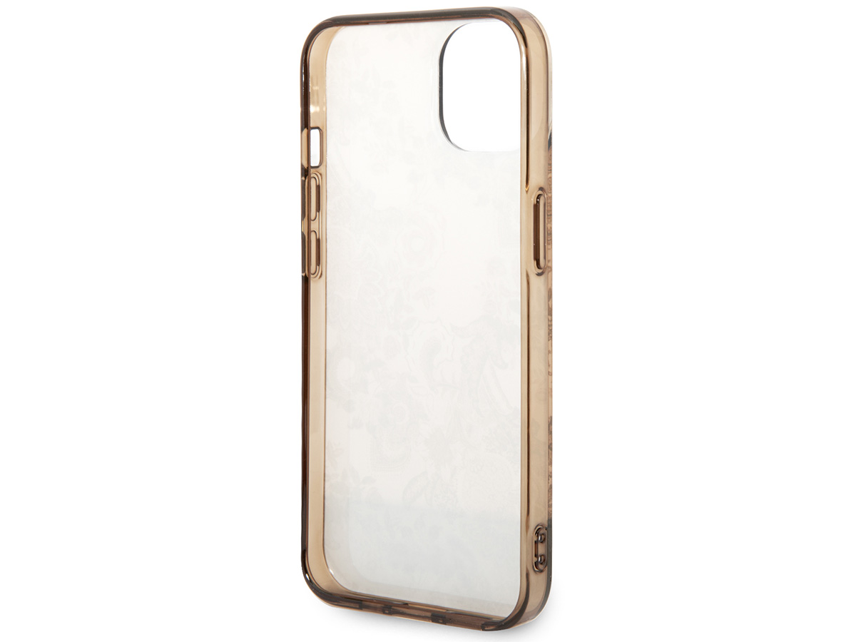 Guess Porcelain TPU Case Beige - iPhone 14 Plus/15 Plus hoesje