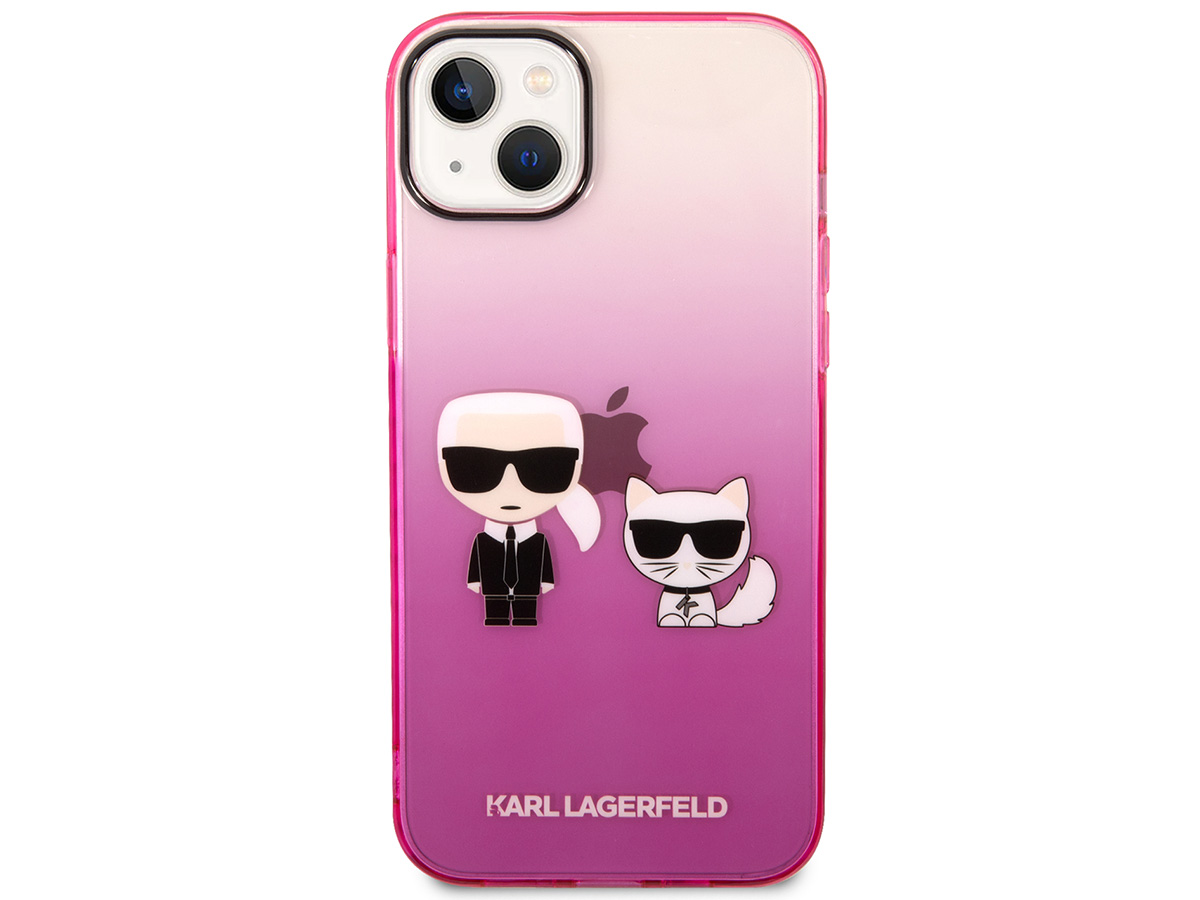 Karl Lagerfeld Ikonik Duo Case Roze - iPhone 14 Plus/15 Plus hoesje