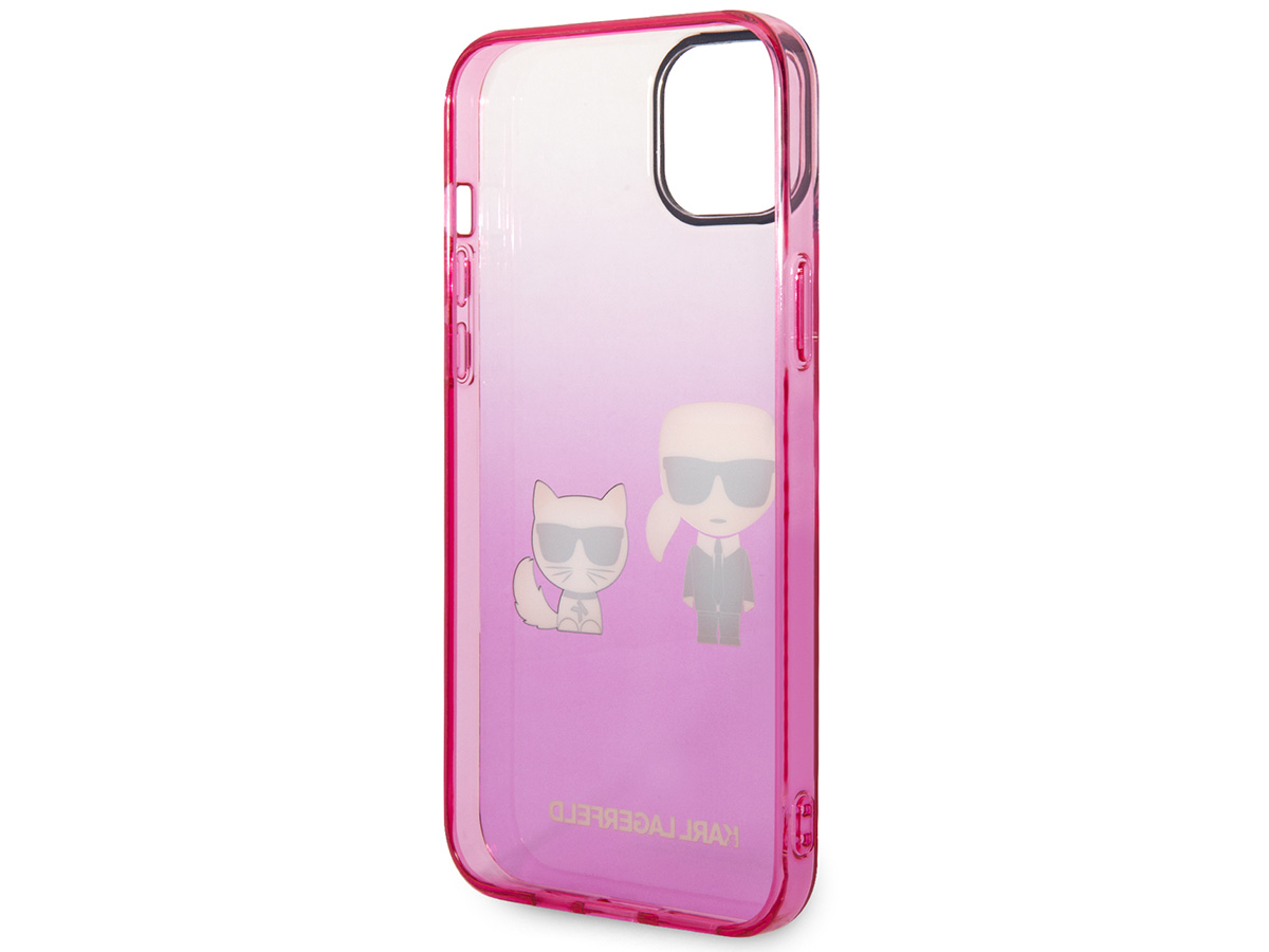 Karl Lagerfeld Ikonik Duo Case Roze - iPhone 14 Plus hoesje