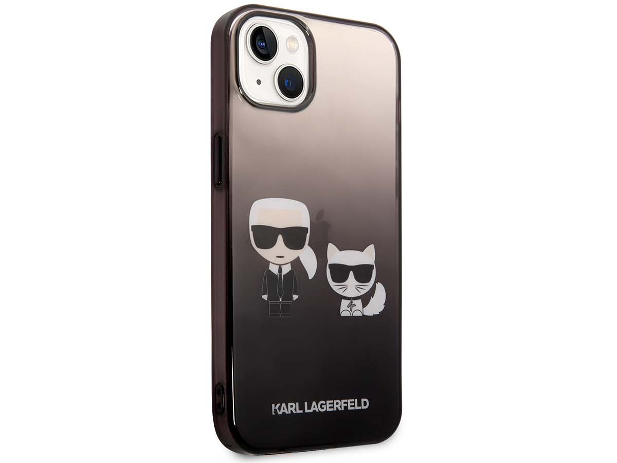 Karl Lagerfeld Ikonik Duo Case Zwart - iPhone 14 Plus/15 Plus hoesje