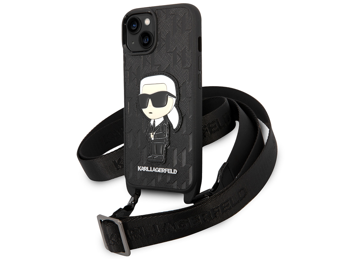 Lagerfeld Nek Koord Case iPhone 14 Plus Hoesje