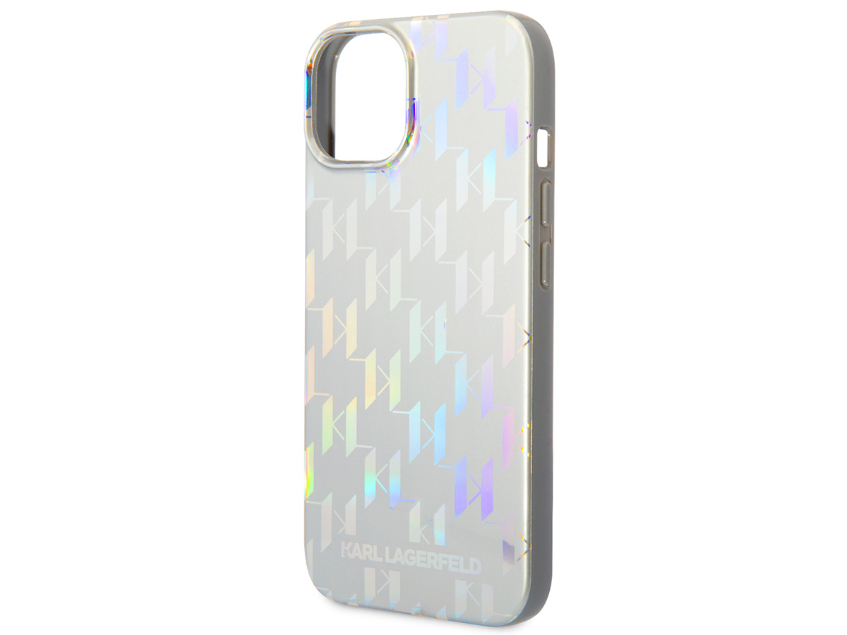 Karl Lagerfeld Iridescent Monogram Case - iPhone 14 Plus/15 Plus hoesje