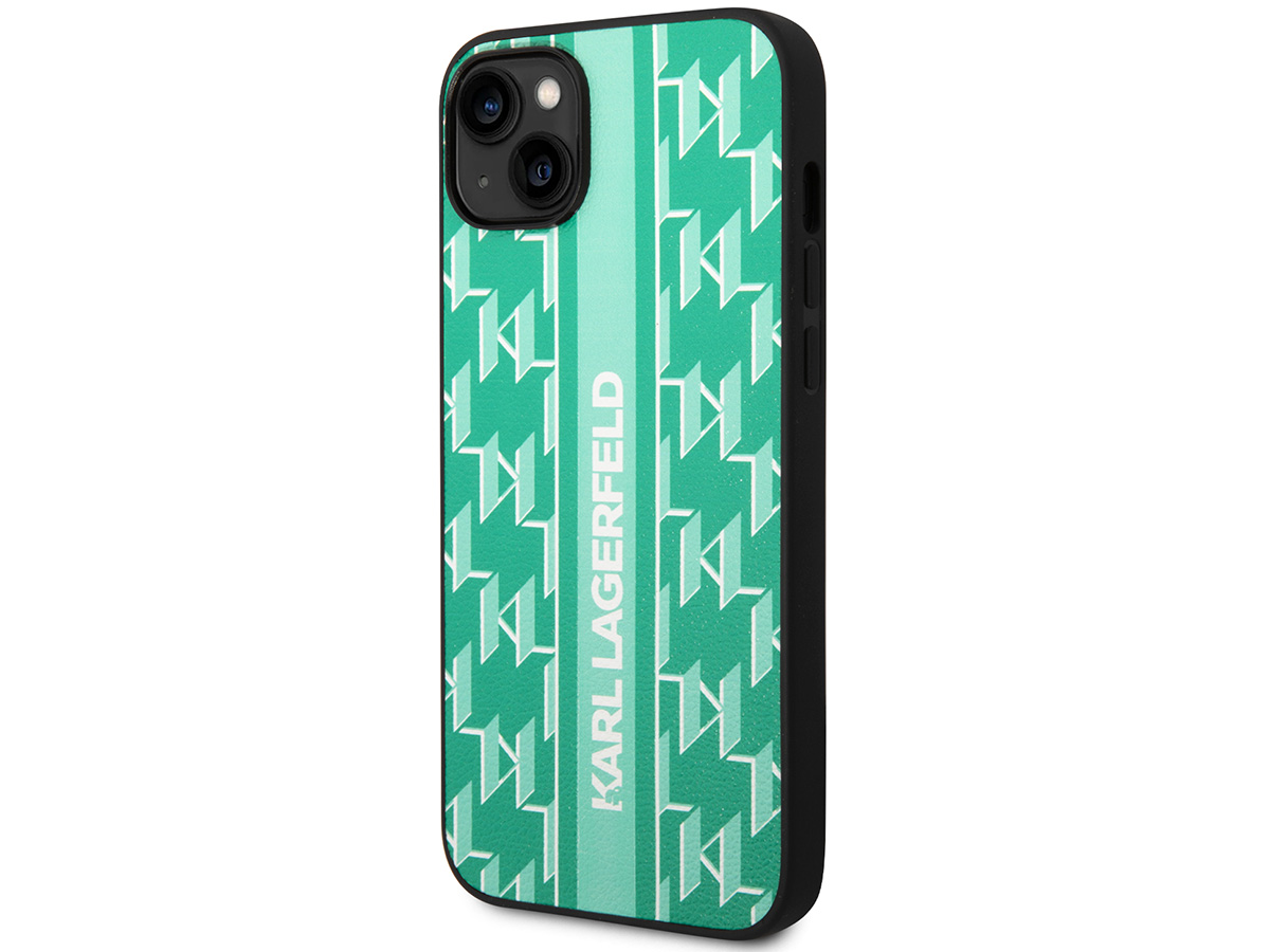 Karl Lagerfeld Monogram Case Groen - iPhone 14 Plus/15 Plus hoesje