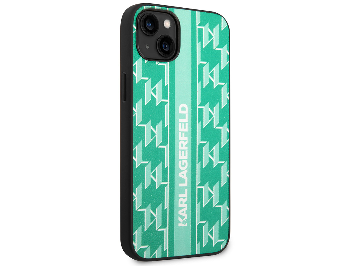 Karl Lagerfeld Monogram Case Groen - iPhone 14 Plus/15 Plus hoesje